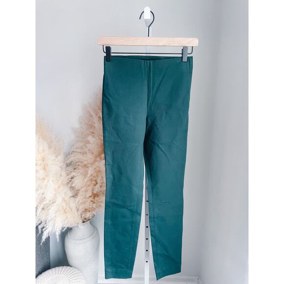 ⭐️ 3/$20 COS Stretch Twill Slim Trouser Pants Womens Size 2 Hunter Green - Picture 4 of 12